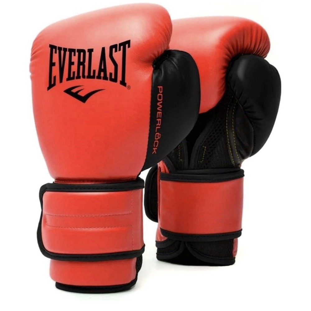 New Everlast Power Lock Boxing Gloves, Classic Red/Black, 12 Ounces
